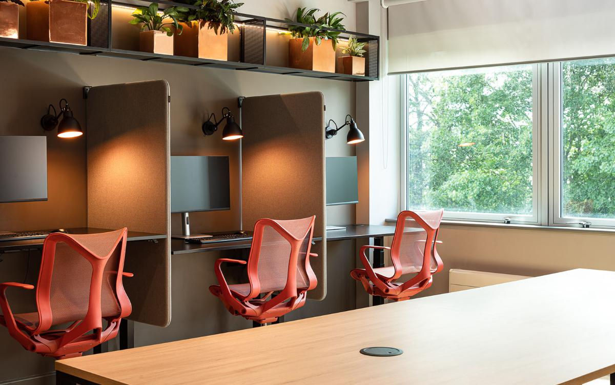 Hotdesking area in Trajan House